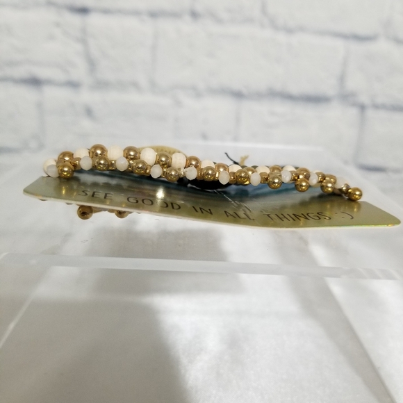 Puka Shell Beaded Bracelet Good Vibes Beach Bracelets Set New - Picture 4 of 9